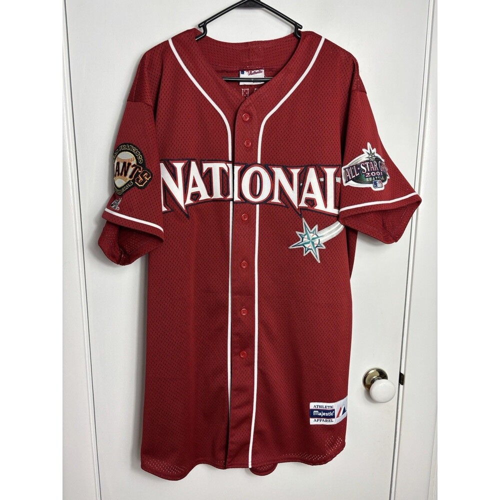 2001 Barry Bonds San Francisco Giants Majestic Authentic All Star Game Jersey